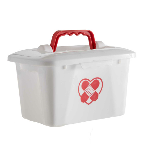 1 Packung Buyitt Kleine Erste-Hilfe-Box aus Kunststoff Erste-Hilfe-Aufbewahrungsbox 
