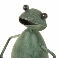 Zaunfigur Frosch mit Regenmesser