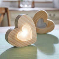 LED-Deko Liegendes Herz