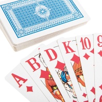 Rommékarten für Senioren 1 Set mit 2 x55 Blatt