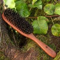 Haarbürste Birnbaumholz 8 Reihen